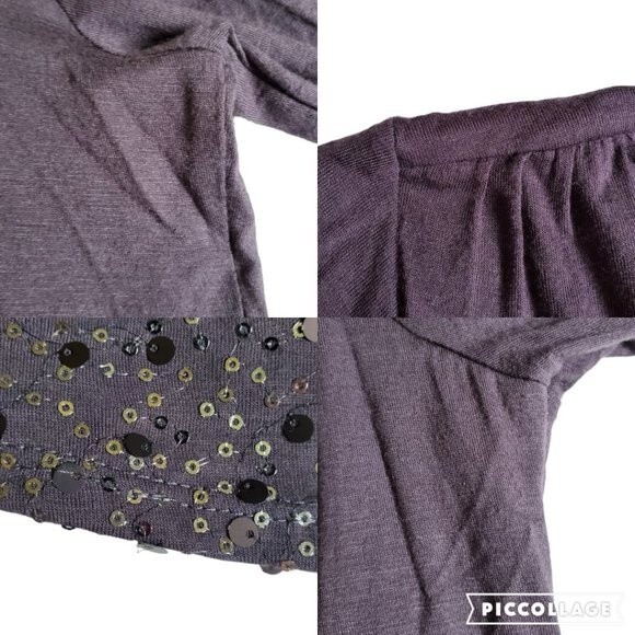 Three Seasons Maternity Layered Top with Sequin Accents Size S - Picture 9 of 12